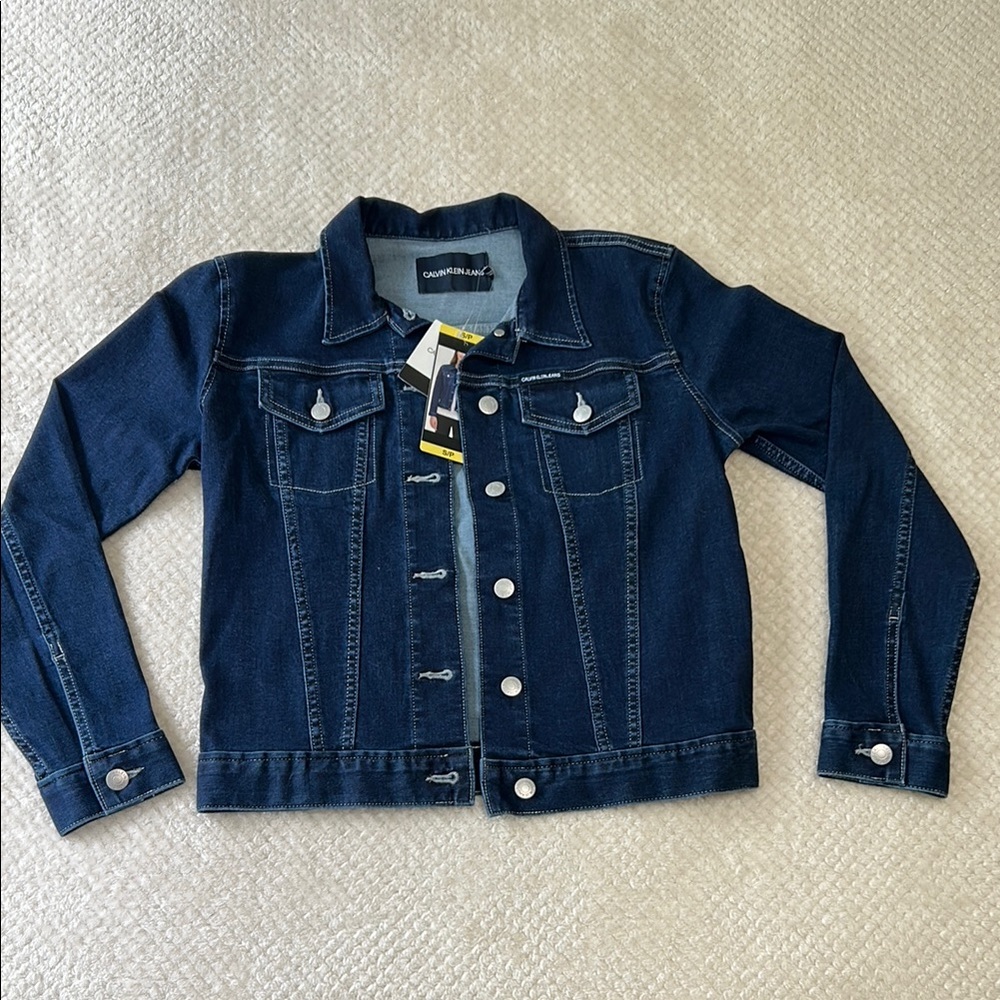 Calvin Klein Blue Jean Jacket Classic Denim Style